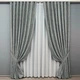 Комплект готовых штор VR-Textil Лен мрамор Pavliani ХО № 1264ш Серый 150х280 см 2 шт (33-0105) - изображение 2