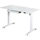 Стіл Mealux PowerDesk Glass White з електрорегулюванням висоти (арт. EVO-201 Glass/White) - зображення 1