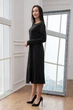 Жіноча трикотажна сукня міді RiMari 50 Чорний (rm22504) - изображение 2