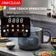 PANCERKA 1.6 л Електрична міні-мультиварка (електрокаструля) з HD цифровим дисплеєм і сенсорним керуванням, 550 Вт, швидке нагрівання, EU Plug, для домашнього приготування, біла - зображення 5