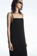 Сукня жіноча COS plissé midi slip dress 1221923001 M Чорний - изображение 5