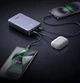 Павербанк Ugreen PB505 20000 mah 22.5 W со встроенным кабелем Type-C, LED дисплеем и быстрой зарядкой Внешний аккумулятор для зарядки телефона, планшета и питания роутера - изображение 5