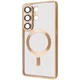 Противоударный чехол накладка VVave Premium Metal Color Case with Magnetic Ring Samsung Galaxy S26 Ultra gold - изображение 1