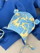 Костюм для девочки тёплый Corona.hm 'Жирафка' + шапочка на завязках, джинс размер 110 - изображение 7