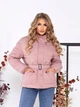 Женская демисезонная куртка с капюшоном KHAN 0332 58 Пудрово-розовый (KH - 0332/1 R ) - изображение 4