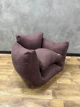 Бескаркасное кресло Velvet 90х60х70 см коричневое - изображение 1