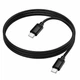 Кабель Hoco X122 USB-C/USB-C, 60W, силикон, 1 м, быстрая зарядка, черный - изображение 1
