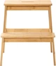Taboret ze schodkiem HOMLA PASSO bambusowy 43x43x46 cm Buk (5904183873640) - obraz 3