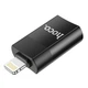 Переходник Hoco UA17 iP Male to USB female USB2.0 adapter Черный - изображение 5