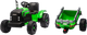 Traktor na akumulator LEAN Toys CH9959B z przyczepą 24 V Jasno-zielony (5905991087533) - obraz 2