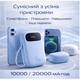 Power Bank Baseus PD 45W 20000 mAh з вбудованим кабелем USB-C / Lightning, швидка зарядка Blue - зображення 3