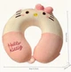 Подушка-рогалик для путешествий под шею с памятью Hello Kitty 30х28х8 см - изображение 2