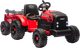 Traktor na akumulator LEAN Toys CH9959B z przyczepą 24 V Czerwony (5905991087526) - obraz 1