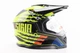 Кроссовый шлем для мото/эндуро/ATV BLD-819-7 S (55-56 см), чёрный/жёлто-оранжевый - изображение 3