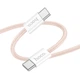USB Hoco X104 Source 60W Type-C to Type-C 2m Розовый - изображение 1