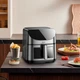 Аэрогриль Hoco air fryer with touch screen and window HE21 |1700W, 8L| Black - изображение 8