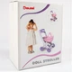 Коляска для кукол с люлькой Doloni Toys пластиковая 57см козырек, 4 колеса, подставка для вещей 0121/04 - изображение 7
