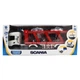 Автовоз TechnoDrive Scania серия Large Truck 41см 4 мини-машинки, платформа опускается 6414KS - изображение 10