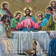 Икона Тайная Вечеря фигурная в коричневой раме 30х20см - изображение 3