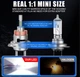 Mini LED лампа H7 CARLITEK 360 градусов 1:1 4 диода с обманкой светодиодная Правильный пучок света 1шт - изображение 4