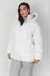 Жіноча зимова куртка з капюшоном Seventeen L-XL Молочний (2000000211282) - зображення 3