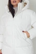 Жіноча зимова куртка з капюшоном Seventeen L-XL Молочний (2000000211282) - зображення 4
