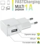 Сетевое зарядное устройство для Piko TC-101 USB-A 1A 5W White (1283126477553) - изображение 2