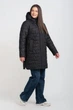 Жіноча куртка демісезонна великого розміру UF-Fashion LR 209 52 чорний - зображення 2