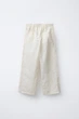 Прямі штани з нейлону з контрастними деталями Zara 3153/710 146см Бежевий (03153710712148) - изображение 3