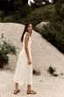 Лляна сукня міді зі шлевками Zara 7016/709 XS Бежева (07016709712XS) - изображение 5