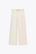 Широкі джинси з ременем Zara 8372/257 L бежеві (08372257712L) - изображение 6