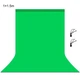 Студійний фон хромакей тканинний Puluz PU5215G 1х1.5 м зелений - зображення 1