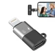 Адаптер Type-C на Lightning для мікрофона Puluz PU649B — Перехідник для iPhone та гарнітури - зображення 1