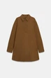 Поплінова сукня-сорочка zw collection Zara 9210/588 XS коричнева (09210588723XS) - зображення 6