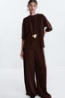 Штани з легким ефектом потертості Zara 4174/191 S Коричневі (04174191716S) - изображение 3