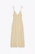 Комбінована сукня Zara 0881/393 XL Бежева (00881393710XL) - зображення 6