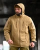 Тактическая демисезонная куртка Eskalibur Softshell Койот влагозащитная ветронепроницаемая M - изображение 2