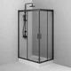 Душевое ограждение Square Slide AM.PM Gem 120×80 см, прозрачное стекло, черный матовый профиль W90UG-403-120280-BT - изображение 6
