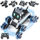 Робот-собака Stunt Robot Dog H29-1 на радіокеруванні з LED-підсвіткою та 8 колесами Mecanum - изображение 2