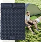 Надувний двомісний матрац каремат Easy Camping 190х120х5см килимок для кемпінгу і туризму (EC-7871) Black - зображення 4