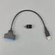 Кабель-перехідник 2 в 1 (адаптер) USB A / USB Type C — SATA I / II / III, до 6 Гбіт/с, для 2.5" HDD / SSD дисків, чорний - зображення 9