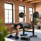 Скамья со стойками для тренировок со штангой Gymtek XL700 складная - изображение 14
