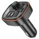 FM - трансмітер Borofone BC59 Heroic (USB-A/USB-C) 5V/3A Black - изображение 2