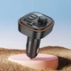 FM - трансмітер Borofone BC59 Heroic (USB-A/USB-C) 5V/3A Black - изображение 7
