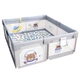 Детский игровой манеж Playpen 180 х 120 см с дверцей на молнии, сухой бассейн, детская площадка. Серый - изображение 11
