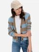 Кардиган з домішкою вовни в'язаний жіночий Camel Active Knitwear 309592-4K41-12 S Коричневий/Блакитний (4064478885237) - зображення 4