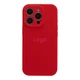 Чохол Silicone Case Full Size with Frame для iPhone 16 Pro Max 14.Red - изображение 1