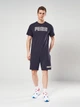 Футболка хлопковая длинная мужская Puma Essentials Graphics 69178716 M New Navy (4069161981494) - изображение 3
