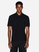 Поло длинное мужское Armani Exchange 301516206 2XL Черное (1159854975) - изображение 1