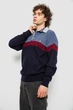 Свитер-обманка мужской, цвет темно-синий, XL, XXL, 161R913 - изображение 3